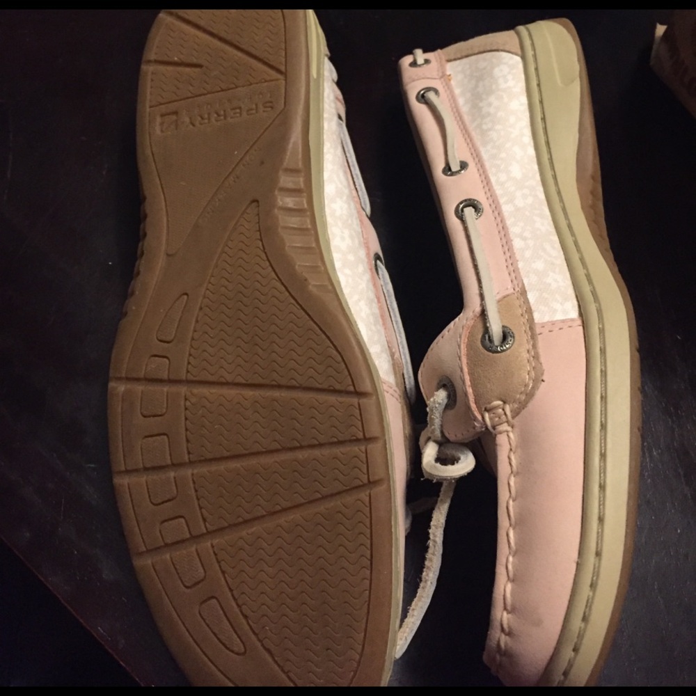 Sperry top sider. Pink white and tan - Picture 4 of 4